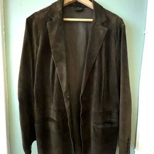 Mens ‘unlined’ Suede Sport Coat